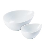 Porcelite tear bowl druppel 10cm wit hotelporselein à 6