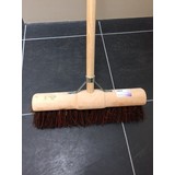 Bezem hard gemeente 45cm m/houten steel + steelklem