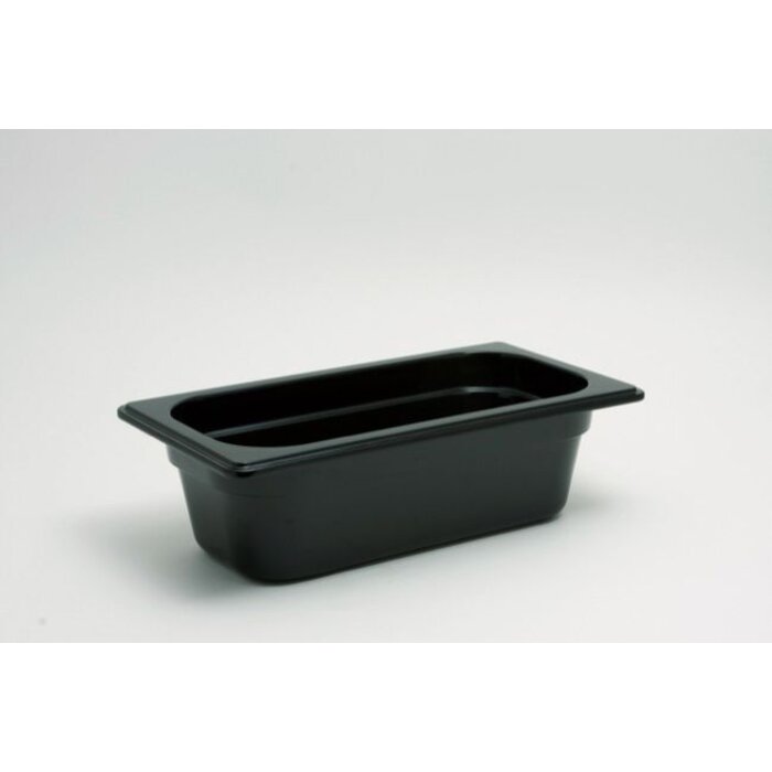 Melamine GN bak 1/3-100 zwart doos à 4