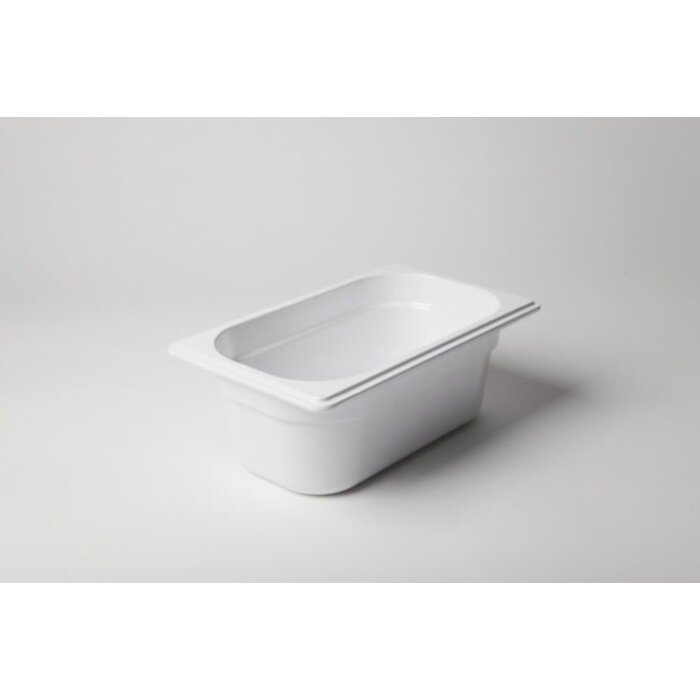 Melamine GN bak 1/4-100 wit doos à 4