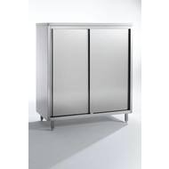 Combisteel servieskast volledig rvs 2000x600x2000 LxDxH voorzien van 4 planken