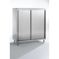 Combisteel servieskast volledig rvs 2000x600x2000 LxDxH voorzien van 4 planken