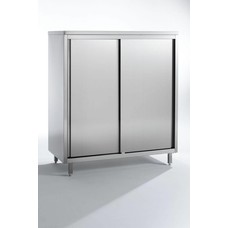 Combisteel servieskast volledig rvs 1200x600x2000 LxDxH voorzien van 4 planken