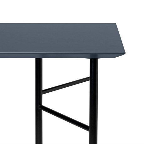 Ferm Living Tabletop Mingle dunkelgrau Holz Linoleum 65x135x2cm