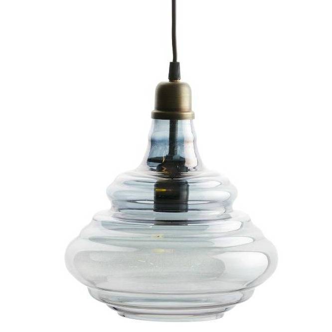 BePureHome Hanging lamp Pure gray glass 28xØ25cm Wonen met LEF!