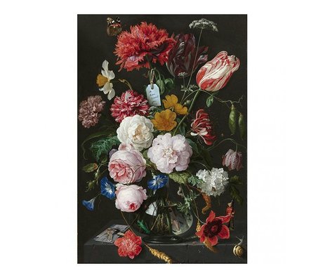 Arty Shock Gemälde Jan Davidsz de Heem - Stilleben mit Blumen in einer Glasvase XL Multicolor Plexiglas 150x225cm
