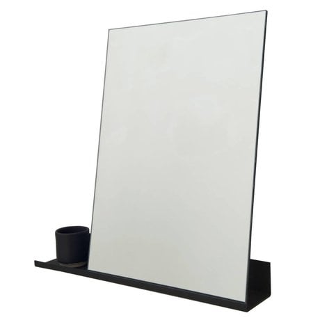 Frama Spiegel Shelf zwart aluminium 50x50cm