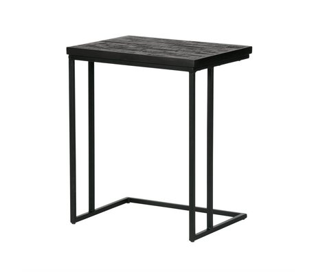 BePureHome Side table Sharing u-shape black wood 55x45x35cm