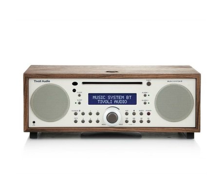 Tivoli Audio Radio Music System BT weiß braun Holz 35,88x24,13x13,34cm