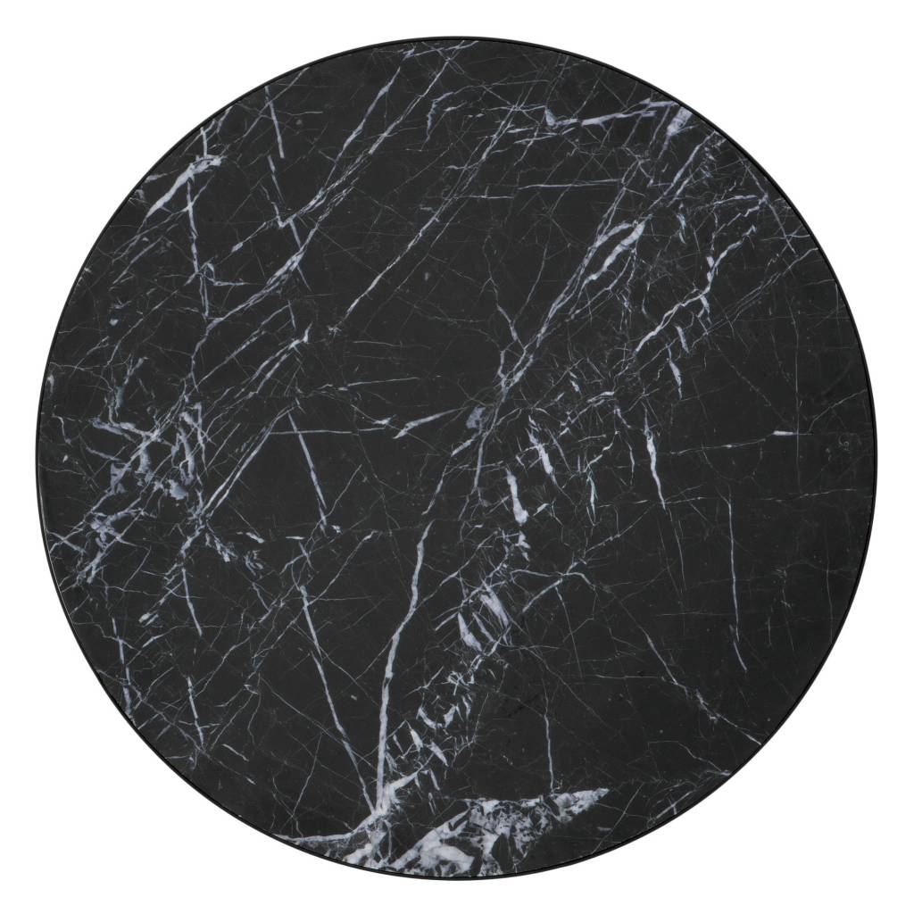 Ferm Living Salontafel Marble zwart large Ø70,5x35cm wonenmetlef.nl