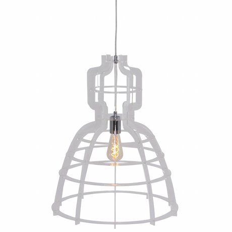 Anne Lighting Lampe à suspension MarkllI 49x152cm métallique synthétique transparent