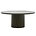 Housedoctor Coffee table Pillar black dark brown wood Ø100x42cm