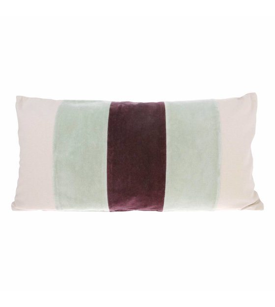 Throw Pillow Mint Cerise Velvet 30x60cm Wonen Met Lef Throw Pillow Mint Cerise Velvet 30x60cm