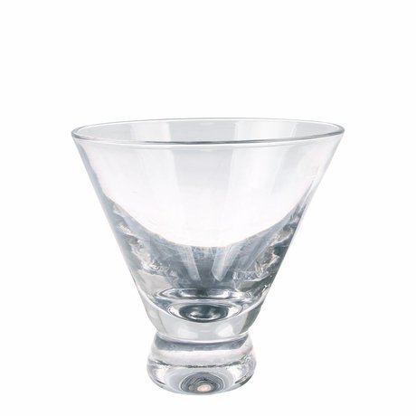 HK-living martini glas transparant glas 10x10x10cm