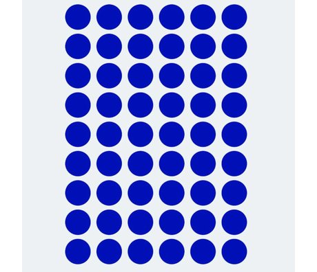 Ferm Living Wall sticker Mini Dots blue 54 pieces