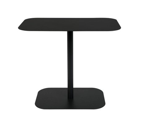 Zuiver Table d'appoint Snow Rectangle en métal noir 50x30x42,5cm