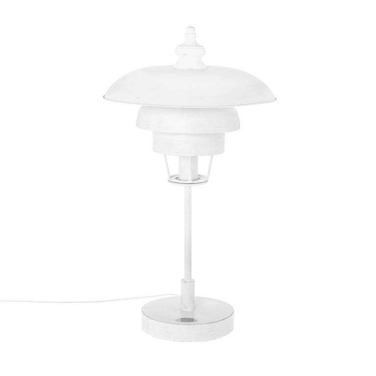 met tijd Achtervoegsel Tot ziens Riverdale Table lamp Boston white 68cm - Wonen met LEF!