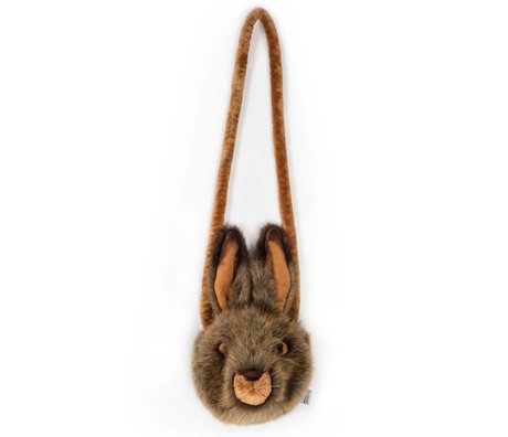 Wild and Soft Shoulder bag Hare brown textile 13x12x10cm