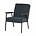 LEF collections Fauteuil Sally staal blauw 60x73x70cm