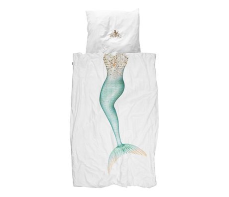 Snurk Beddengoed Dekbedovertrek Mermaid multicolour katoen in 3 maten