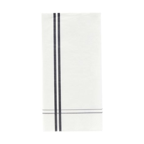Nicolas Vahe Napkin Stripe gray paper 20x10cm set of 12