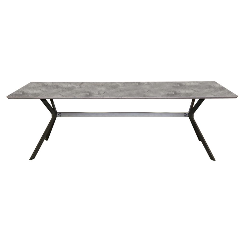 Wonenmetlef Esstisch Lux Betonoptik Grau Mdf Stahl 240x100x76cm Wonen Met Lef