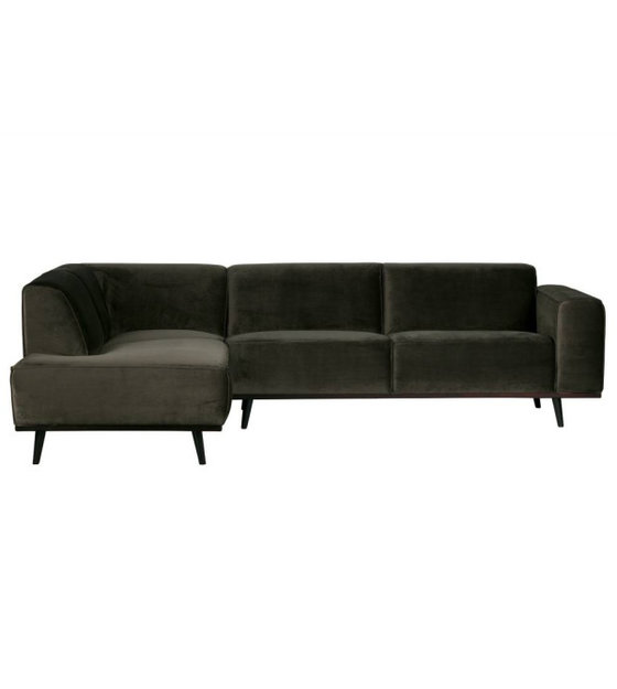 Bepurehome Bank Statement Corner Sofa Left Warm Green Velvet Bepurehome Bank Statement Corner Sofa