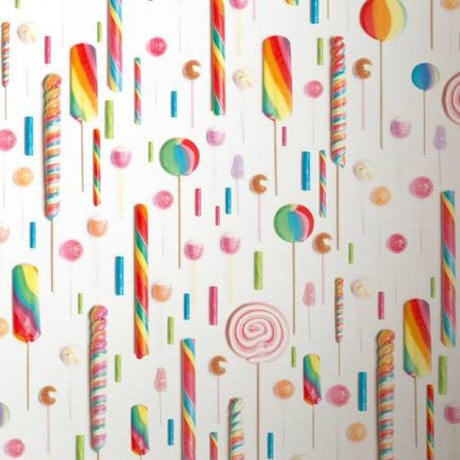KEK Amsterdam Behang multicolour/wit Lolly's 146,1 x 280 cm 4m²