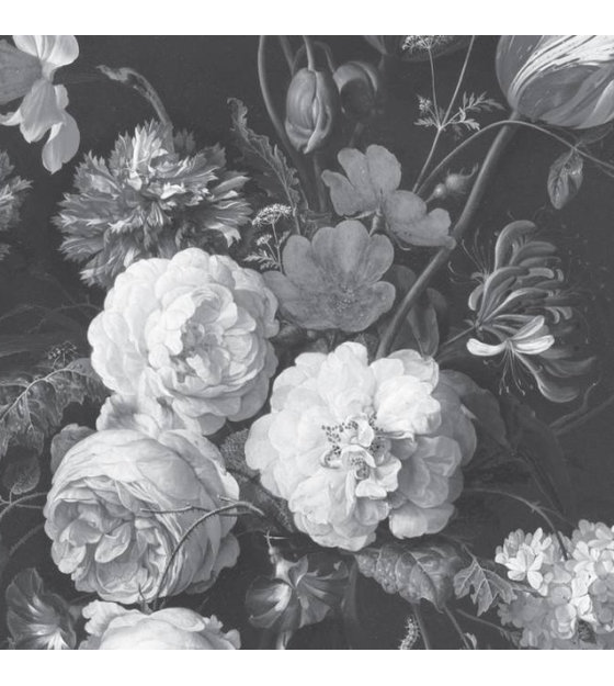 Kek Amsterdam Papier Peint Intisse Golden Age Flowers Papier Peint Intisse Noir Et Blanc 389 6x280cm 8 Feuilles Wonen Met Lef