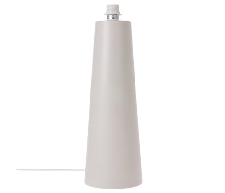HK-living Pied de lampe Cone L métal gris clair mat 18,5x18,5x55cm