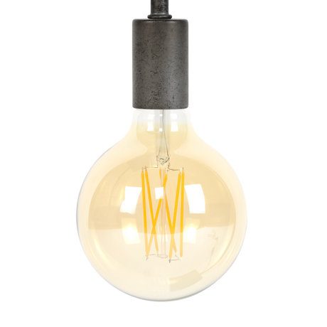 wonenmetlef Bulb LED Zane amber yellow glass E27 Ø12.5x17.5cm