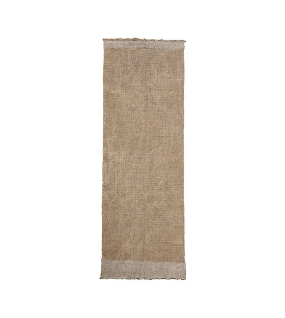 Housedoctor Tapis Shander Toile De Jute Grise Textile 200x90cm