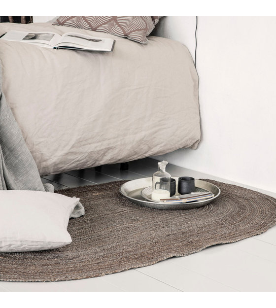 Housedoctor Teppich Charco Naturliche Braune Sackleinen 150x90cm