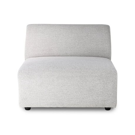 HK-living Sofa element Jax medium light gray textile 89x94x76cm