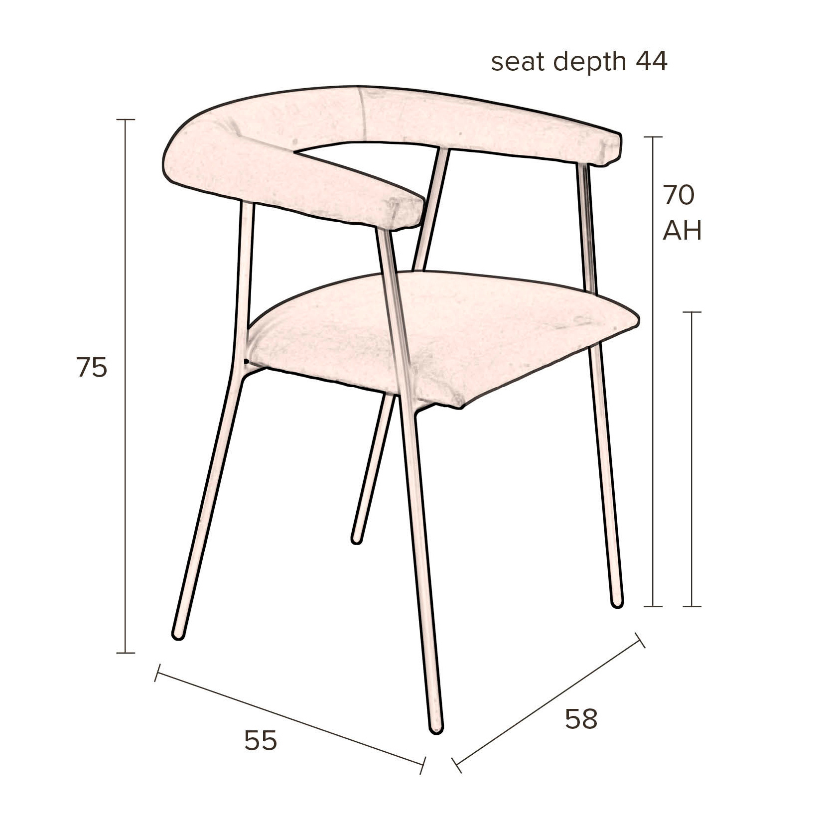 Dutchbone Haily Armchair