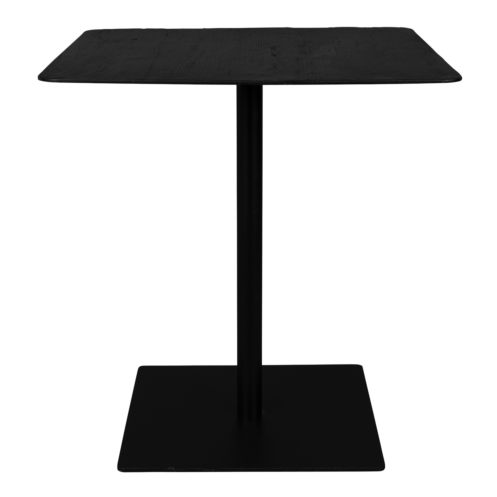Vervolgen paus Afsnijden Bistro tafel Braza square zwart metaal 70x70x75cm - wonenmetlef.nl