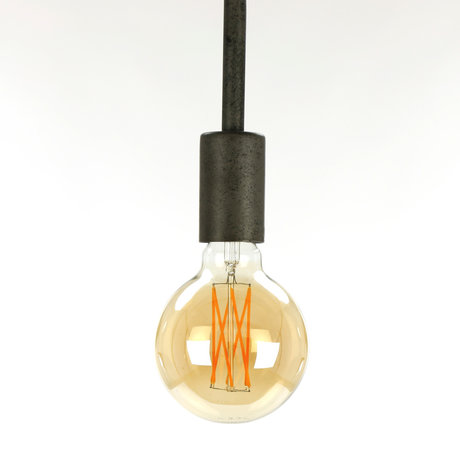 wonenmetlef Bulb LED Zac amber yellow glass E27 Ø9.5x14cm
