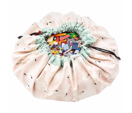 Play & Go storage bag / play mat Swan multicolour cotton ø140cm