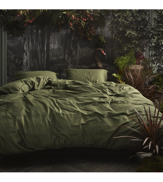 Essenza Duvet Cover Minte Moss Green Textile 260x220cm Incl 2x