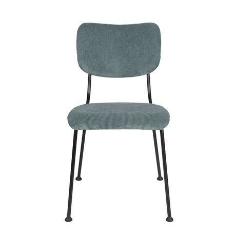 Zuiver Dining room chair Benson gray blue textile 55,5x56x81cm