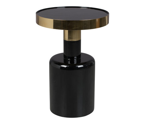 Zuiver Table d'appoint Glam noir Ø36x51cm en métal