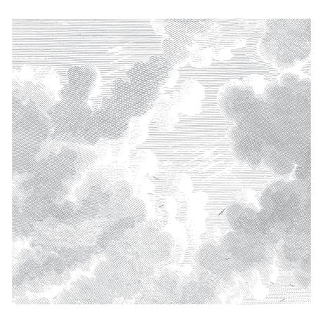 KEK Amsterdam Papier peint intissé Nuages gravés noir et blanc 292,2x280cm (6 feuilles)