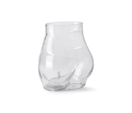 HK-living Vase Bum Klarglas 20x20x23cm
