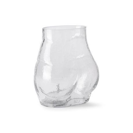 HK-living Vase Bum verre clair 20x20x23cm