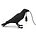 Seletti Lampe de table Bird attendant noir extérieur 29.5x12x18.5cm
