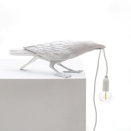 Seletti Table lamp Bird playing white 33.5x11.5x10.5 cm