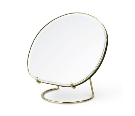 Ferm Living Table mirror Pond brass 20x16x21 cm