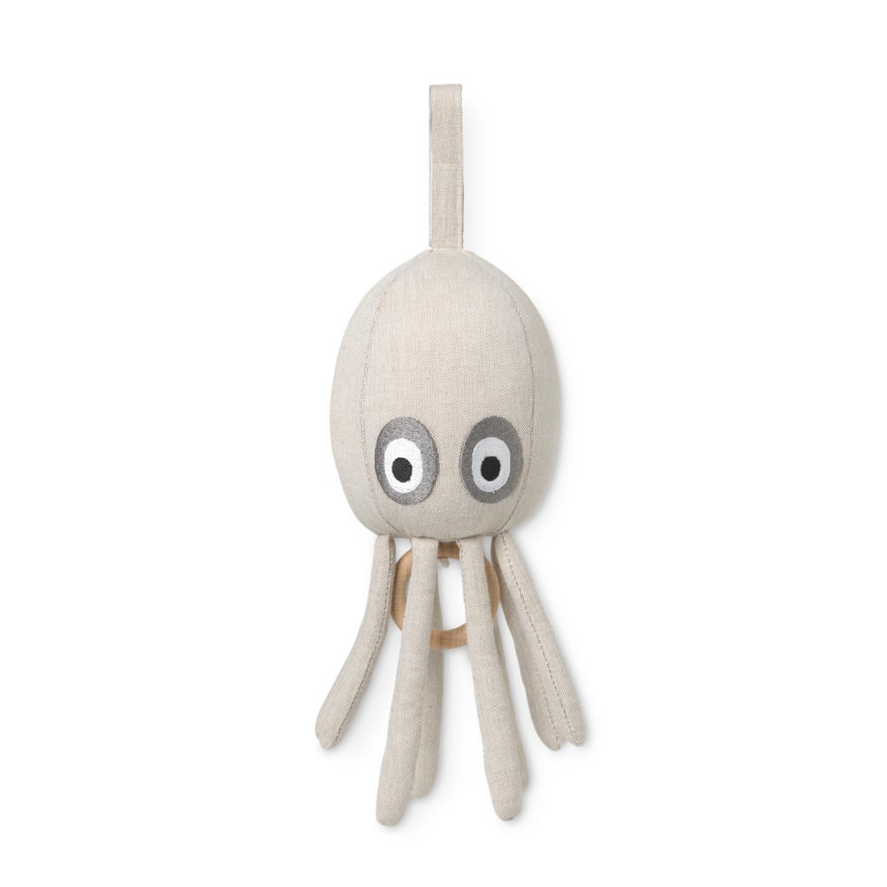 Ferm Living Musikhandy Octopus Sandbraun Baumwolle 10x10x30cm Wonen Met Lef