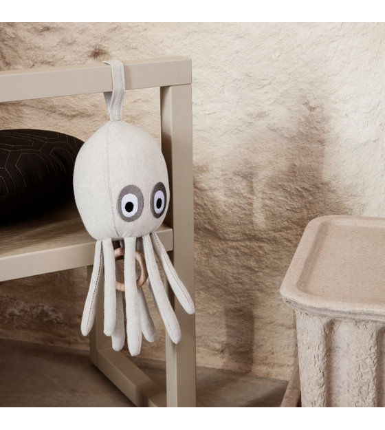 Ferm Living Musikhandy Octopus Sandbraun Baumwolle 10x10x30cm Wonen Met Lef