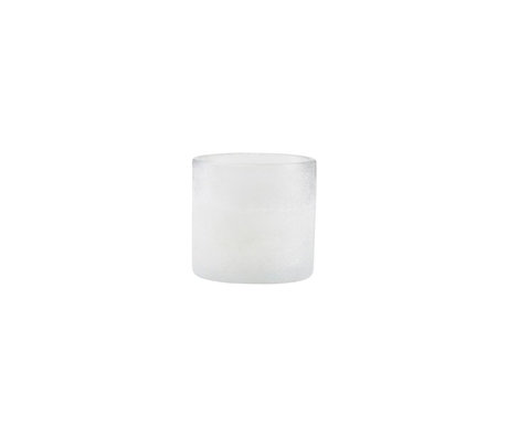 Housedoctor Tea light holder Mist white glass Ø9.5x11.5cm